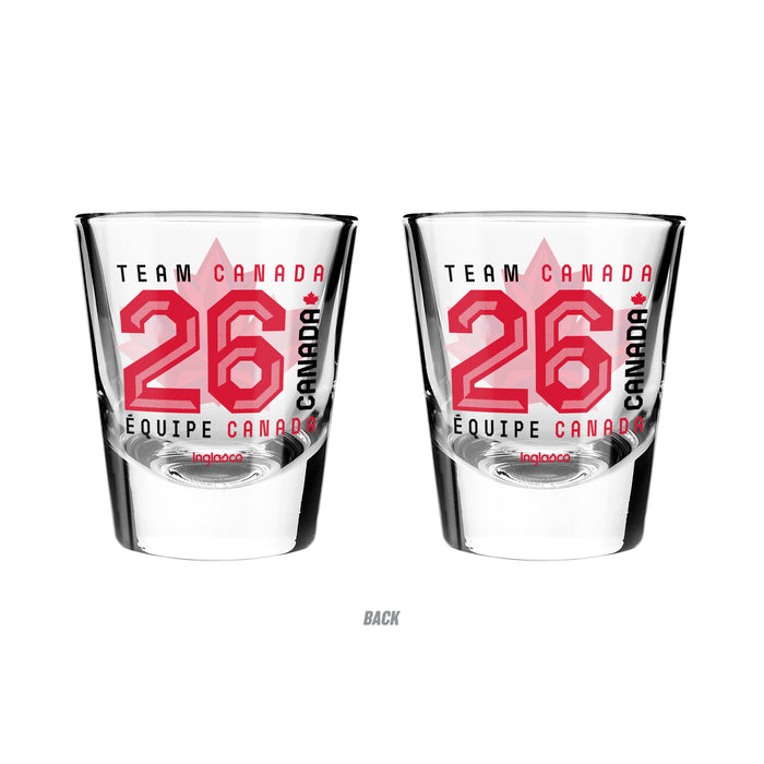 Hockey Canada 2026 Olympic Games 2 Shot Glass Collection Pack 2 Oz