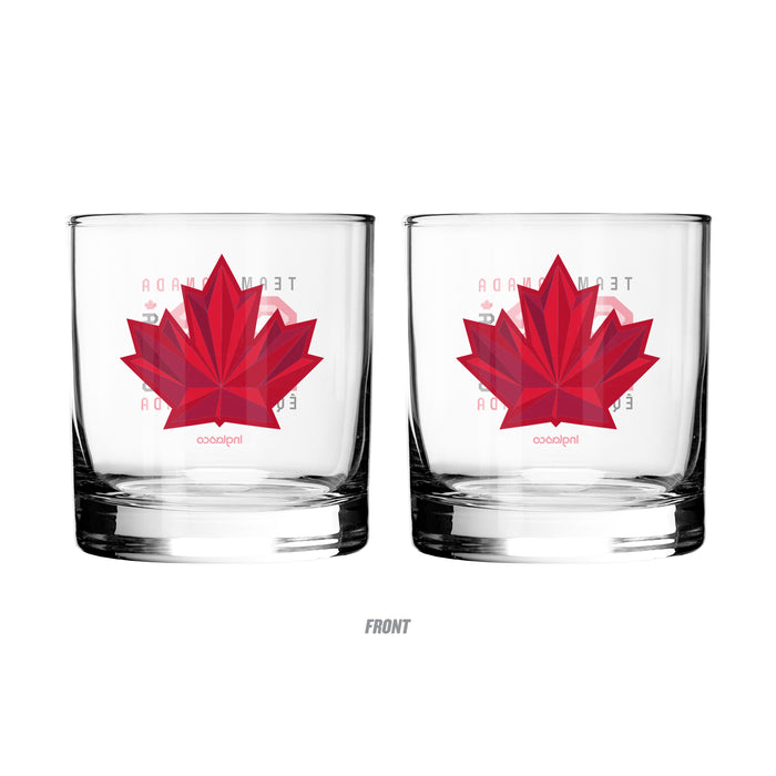 Hockey Canada 2026 Olympic Games 2 Rocks Glass Collection Pack 10 Oz