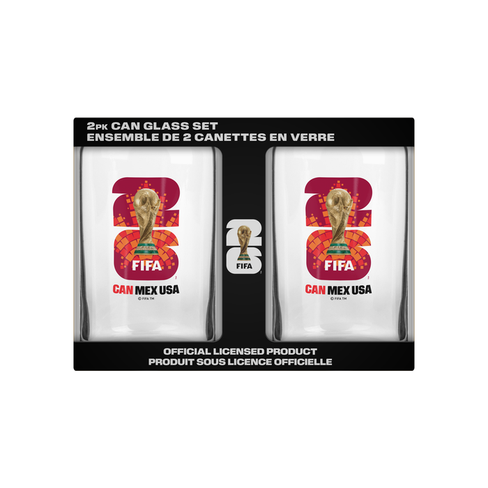 FIFA 2026 2 Pack Can Glass