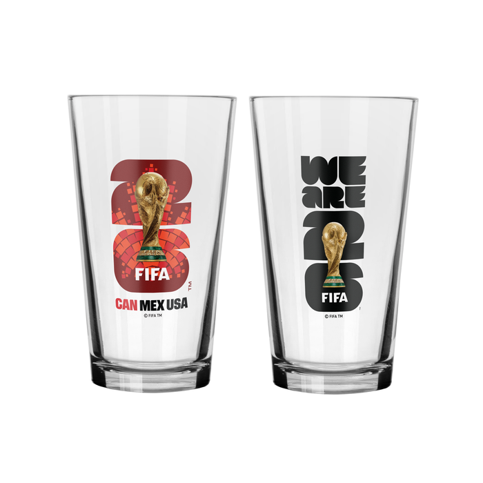 FIFA 2026 16 OZ 2 Pack Mixing Glass Canada Emblem
