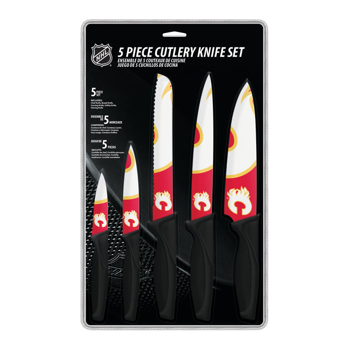 NHL Calgary Flames 5-pc Kitchen Knives