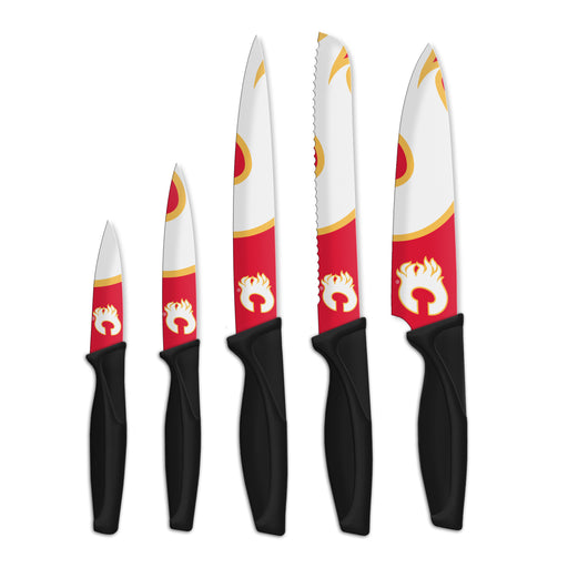 NHL Calgary Flames 5-pc Kitchen Knives