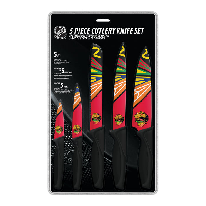NHL Chicago Blackhawks 5-pc Kitchen Knives