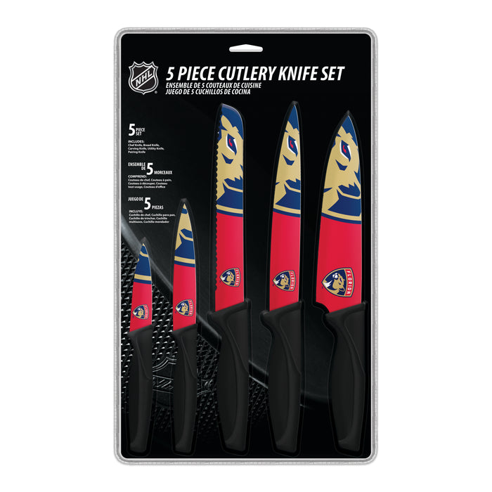 NHL  Florida Panthers 5-pc Kitchen Knives