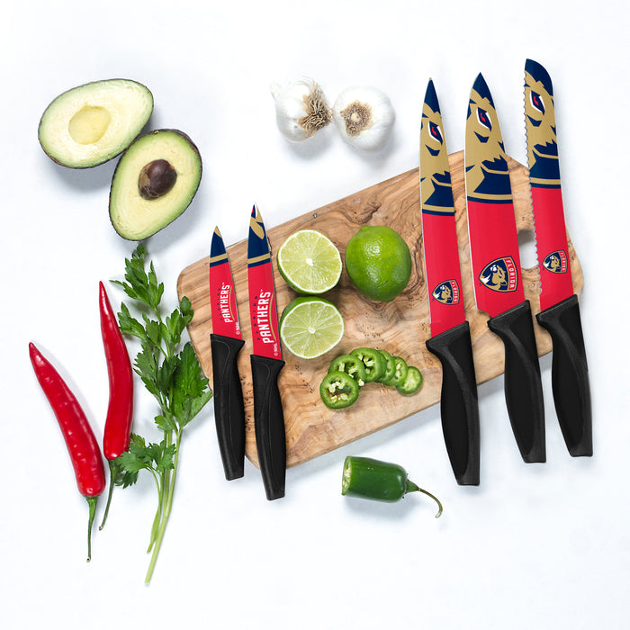 NHL  Florida Panthers 5-pc Kitchen Knives