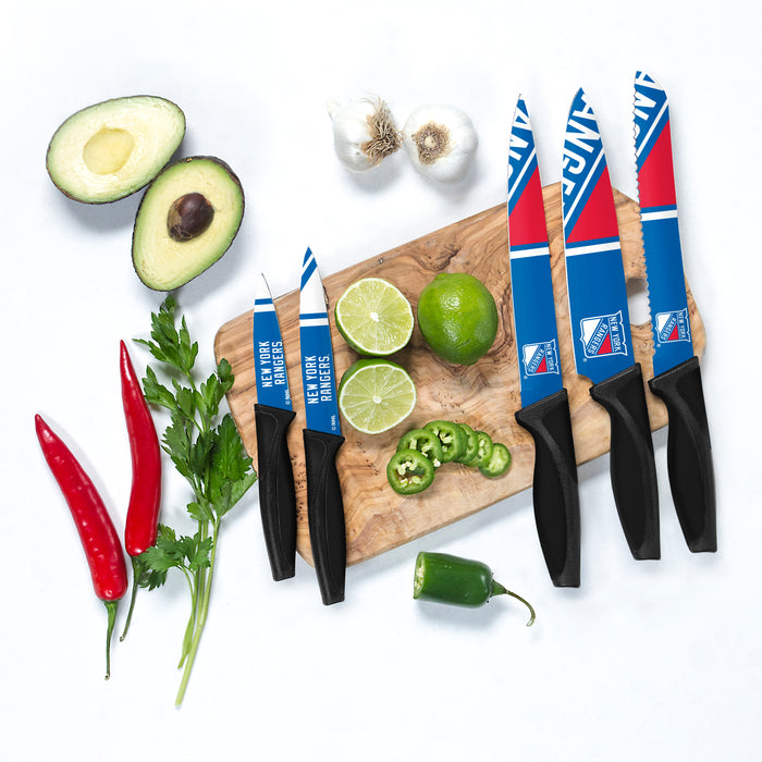NHL  New York Rangers 5-pc Kitchen Knives