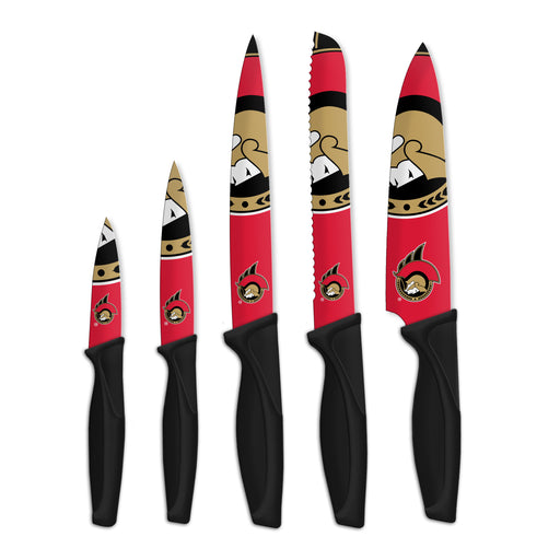 NHL Ottawa Senators 5-pc Kitchen Knives