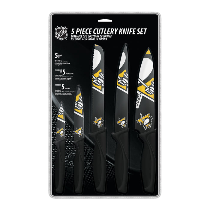 NHL  Pittsburgh Penguins 5-pc Kitchen Knives