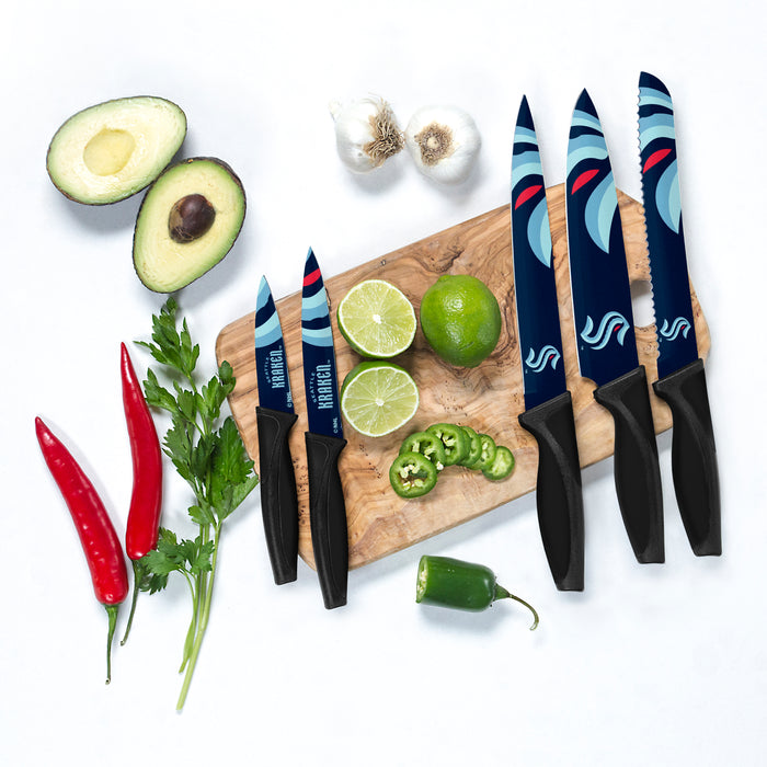Ensemble de 5 couteaux de cuisine NHL Seattle Kraken