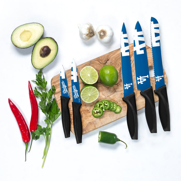 MLB LA Dodgers 5-pc Kitchen Knives