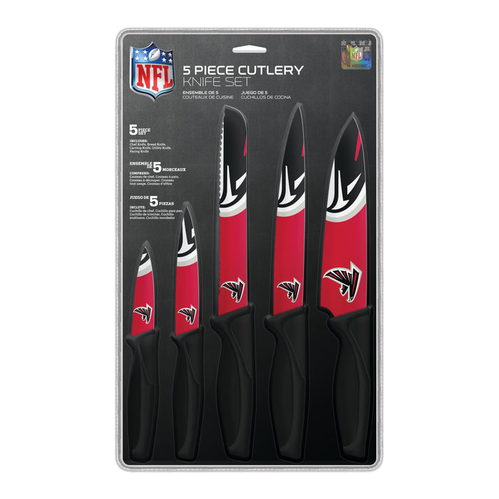 Couteaux de cuisine NFL Atlanta Falcons, lot de 5