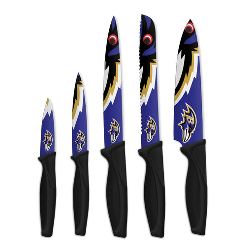 NFL Baltimore Ravens 5-pc Kitchen Knives