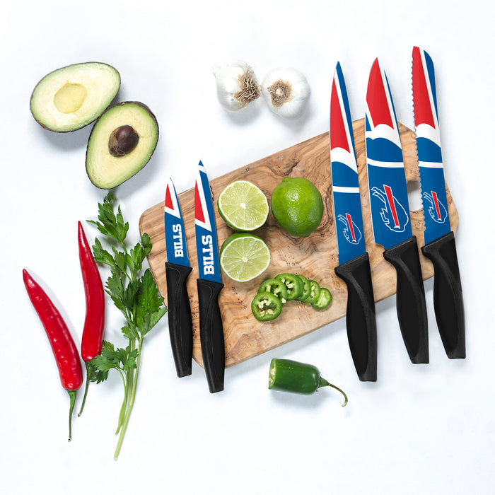 Couteaux de cuisine NFL Buffalo Bills, lot de 5