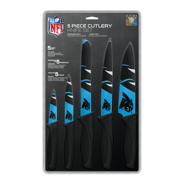 Couteaux de cuisine NFL Carolina Panthers, lot de 5