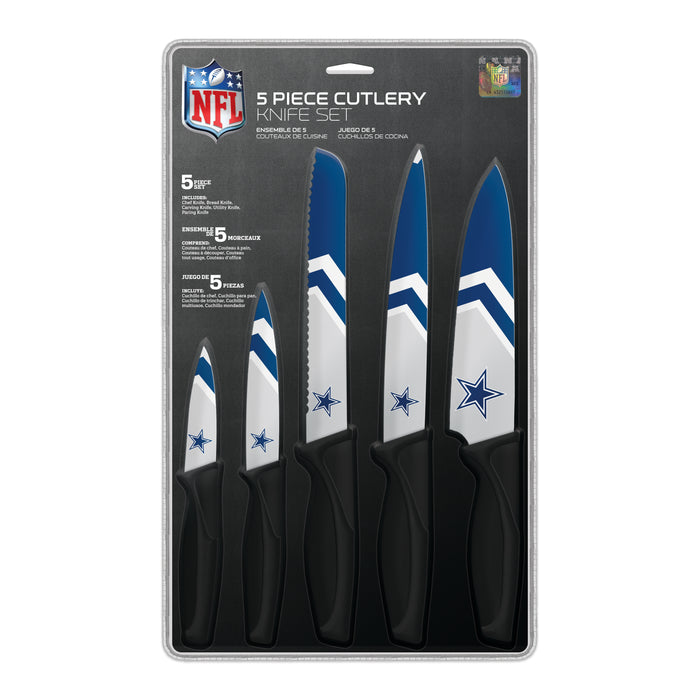 Couteaux de cuisine NFL Dallas Cowboys, lot de 5