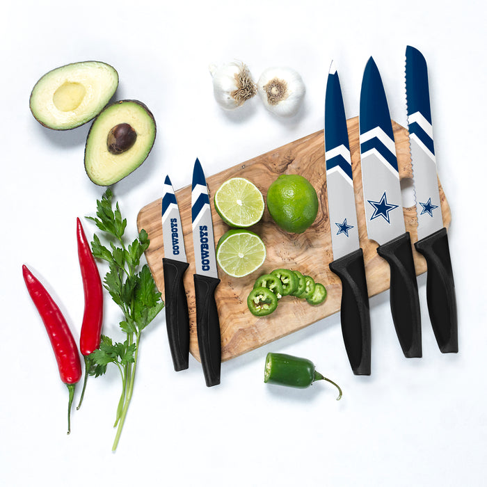 Couteaux de cuisine NFL Dallas Cowboys, lot de 5