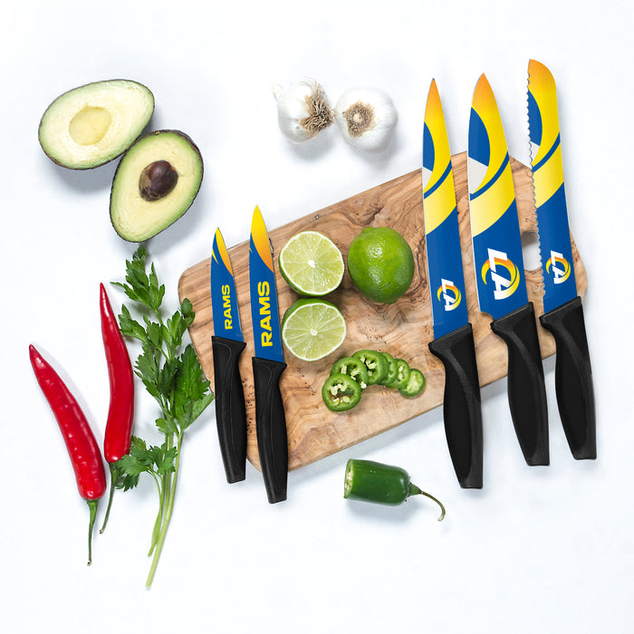 NFL LA Rams 5-pc Kitchen Knives