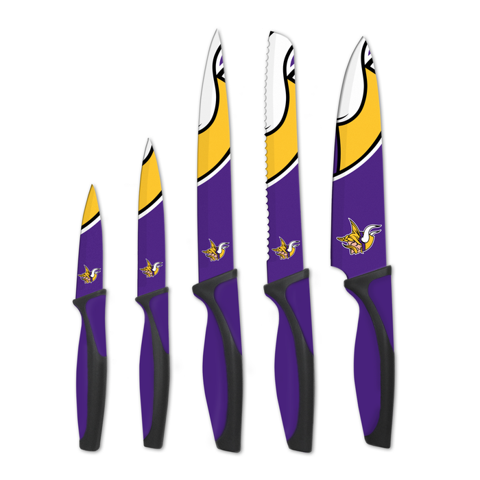 NFL Minnesota Vikings 5 pc Kitchen Knives