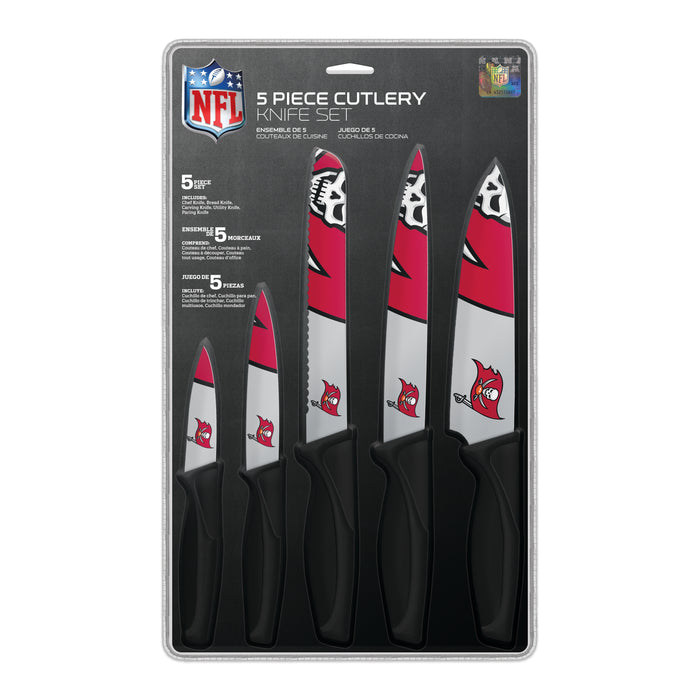 Ensemble de 5 couteaux de cuisine NFL Tampa Bay Buccaneers