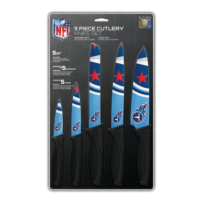 Ensemble de 5 couteaux de cuisine NFL Tennessee Titans
