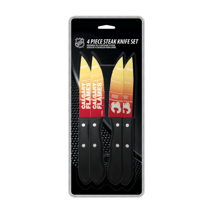 NHL  Calgary Flames 4-pc Steak Knives