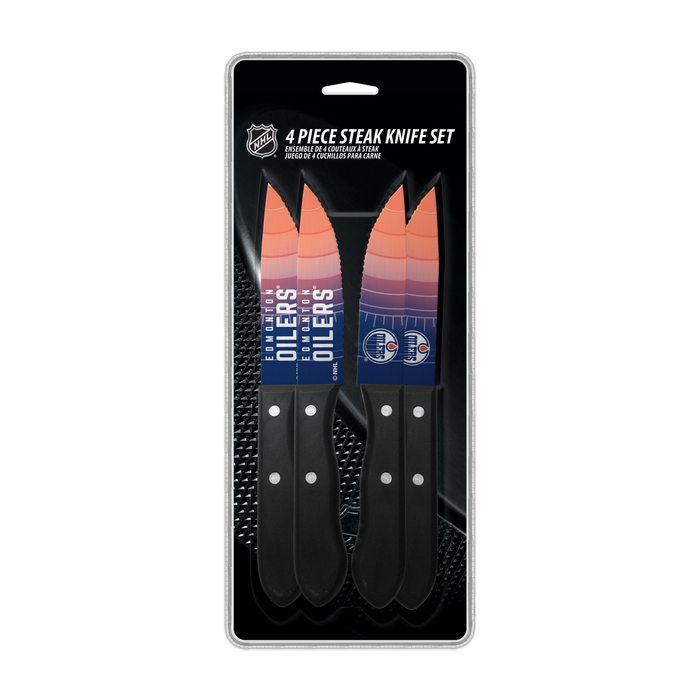 NHL 4-pc Edmonton Oilers Steak Knives
