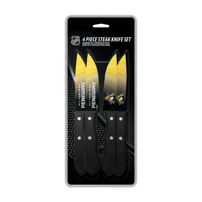 NHL Pittsburgh Penguins 4-pc Steak Knives