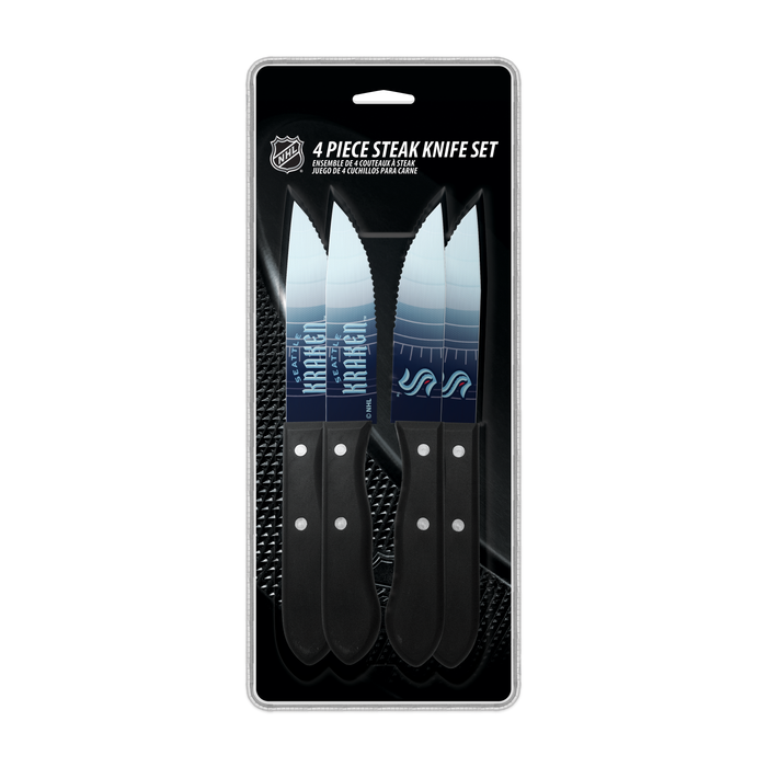NHLSeattle Kraken 4-pc Steak Knives