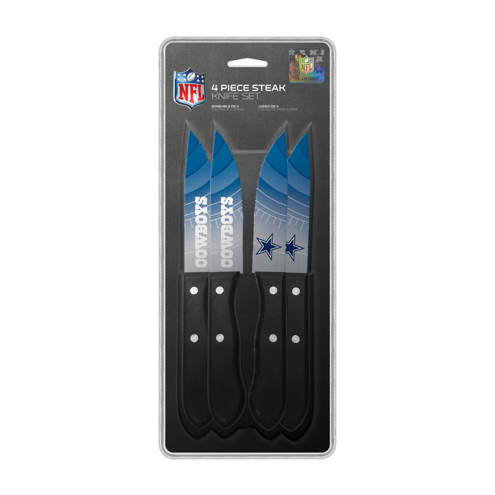 Couteaux à steak NFL Dallas Cowboys, 4 pièces