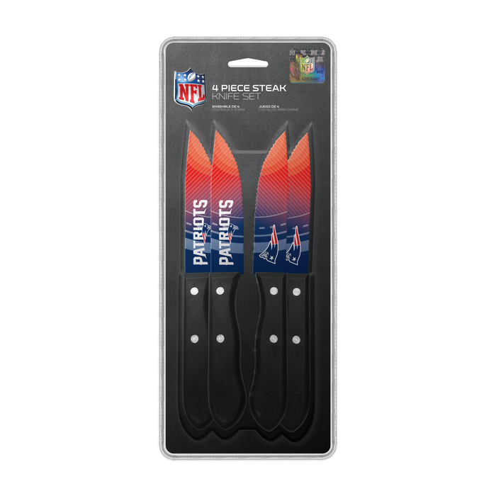 Couteaux à steak NFL New England Patriots, 4 pièces