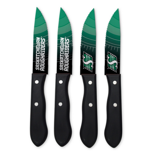CFL Saskatchewan Roughriders 4-pc Steak Knives