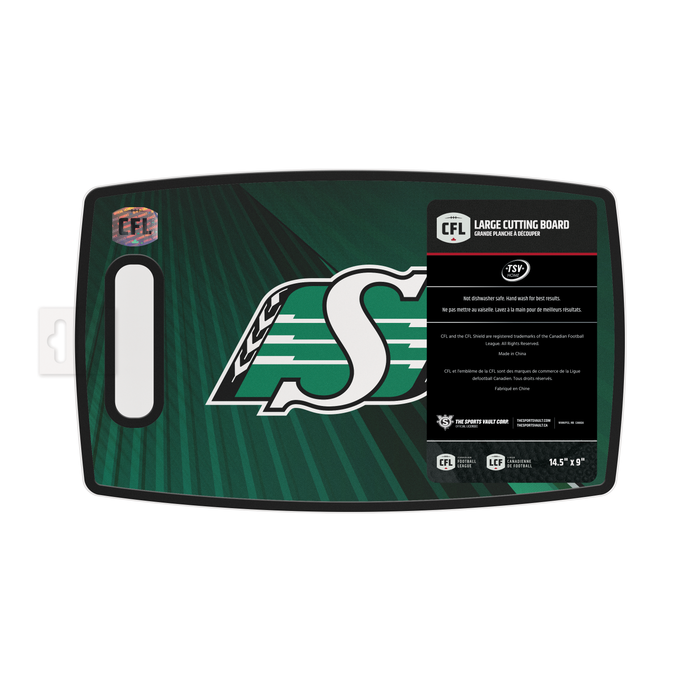 Grande planche à découper des Roughriders de la Saskatchewan de la LCF