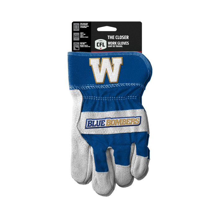 Gants de travail Closer des Blue Bombers de Winnipeg de la LCF