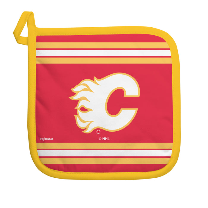 NHL Calgary Flames Kitchen Towel & Pot Holder Sets