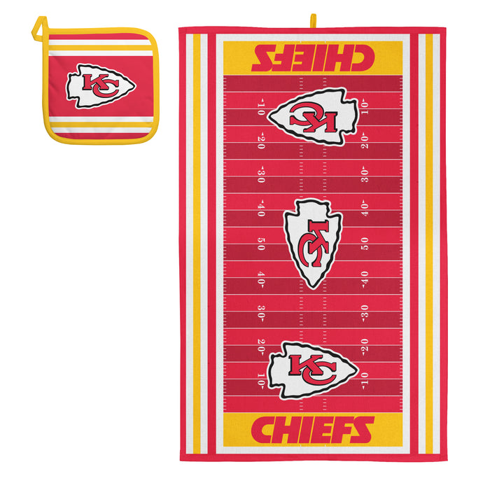 NFL Kansas City Chiefs Kitchen Towel & Pot Holder Sets