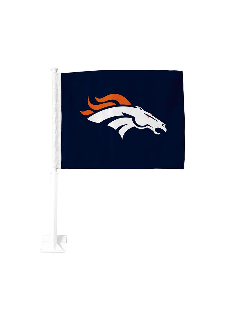 Denver Broncos Double-Sided 11x15 Car Flag