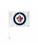 Winnipeg Jets  Double-Sided 11x15 White Car Flag