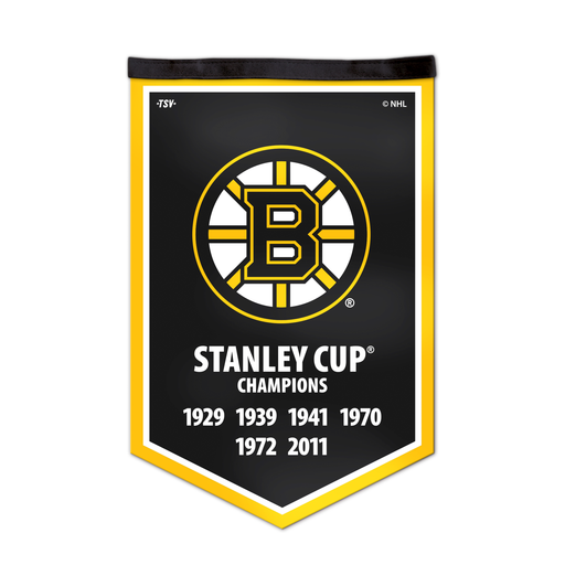NHL Boston Bruins 12 X 18 Victory Banner