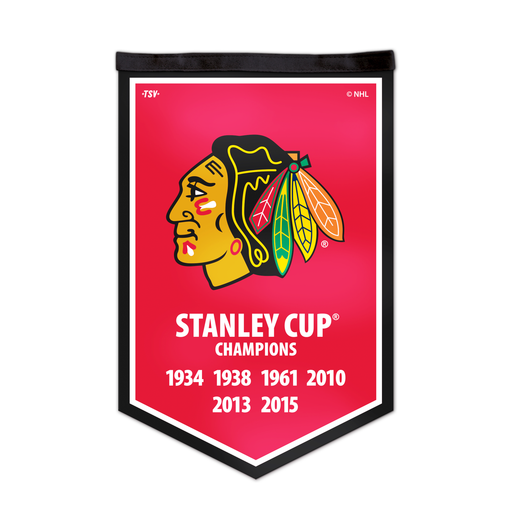 NHL Chicago Blackhawks 12 X 18 Victory Banner