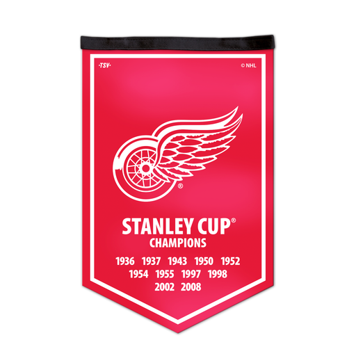 NHL Detroit Red Wings 12 X 18 Victory Banner