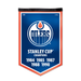 NHL Edmonton Oilers 12 X 18 Victory Banner