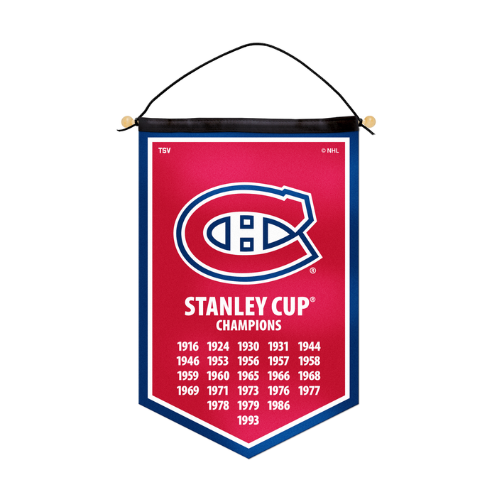Bannière de la victoire 12 x 18 des Canadiens de Montréal de la LNH