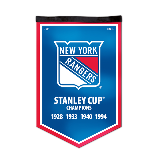 NHL New York Rangers 12 X 18 Victory Banner