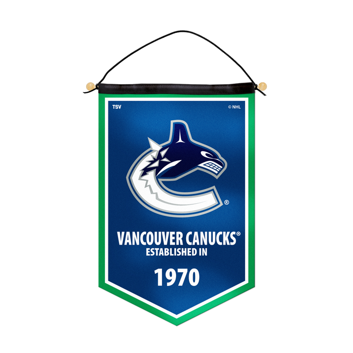 Bannière de la victoire 12 x 18 des Canucks de Vancouver de la LNH