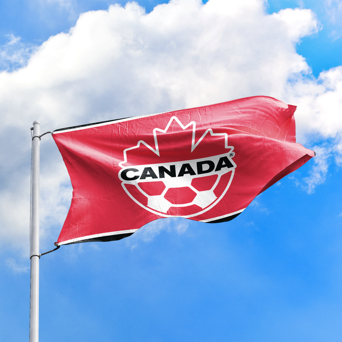 Drapeau mural 3x5 de CAS Canada Soccer