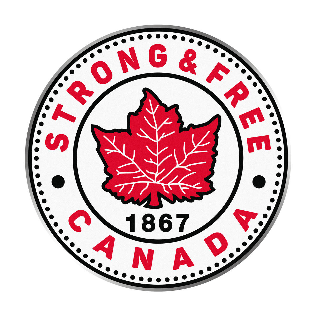Strong and Free Canada Logo Lapel Pin — Inglasco