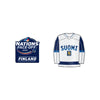 2pc Pin set NHL 4 Nations Face-off 2025 Finland Logo & Jersey Pin