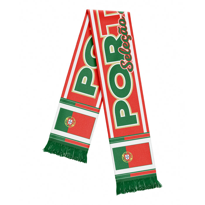 Portugal Sublimated Flag Fan Scarf