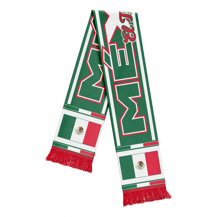 Mexico Sublimated Flag Fan Scarf