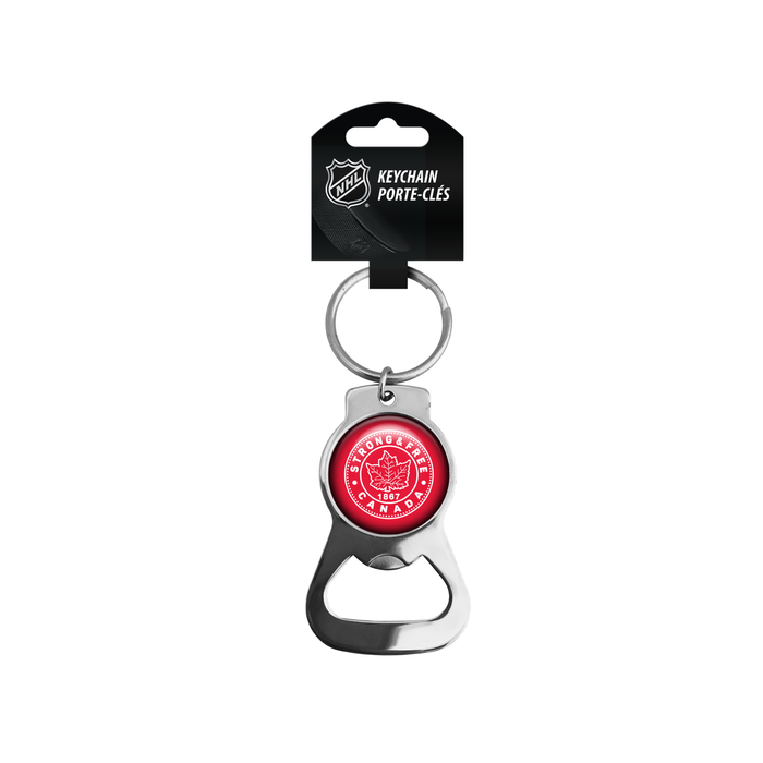 Strong and Free Canada Keychain Bottle Opener